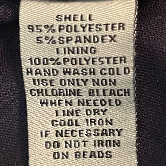 Eliza J Navy Beaded Ruched Feminine RoyalCore Party Event Dress NWOT Size 14 - Picture 11 of 15